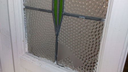 Failed Misted Glazing Units Before Repair